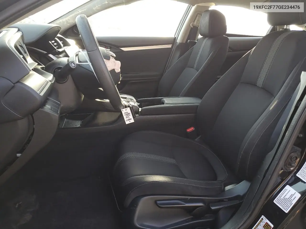 19XFC2F77GE234476 2016 Honda Civic Ex