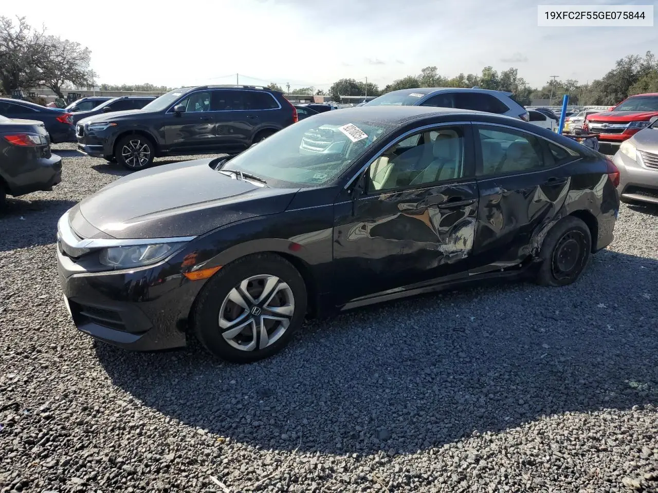 19XFC2F55GE075844 2016 Honda Civic Lx