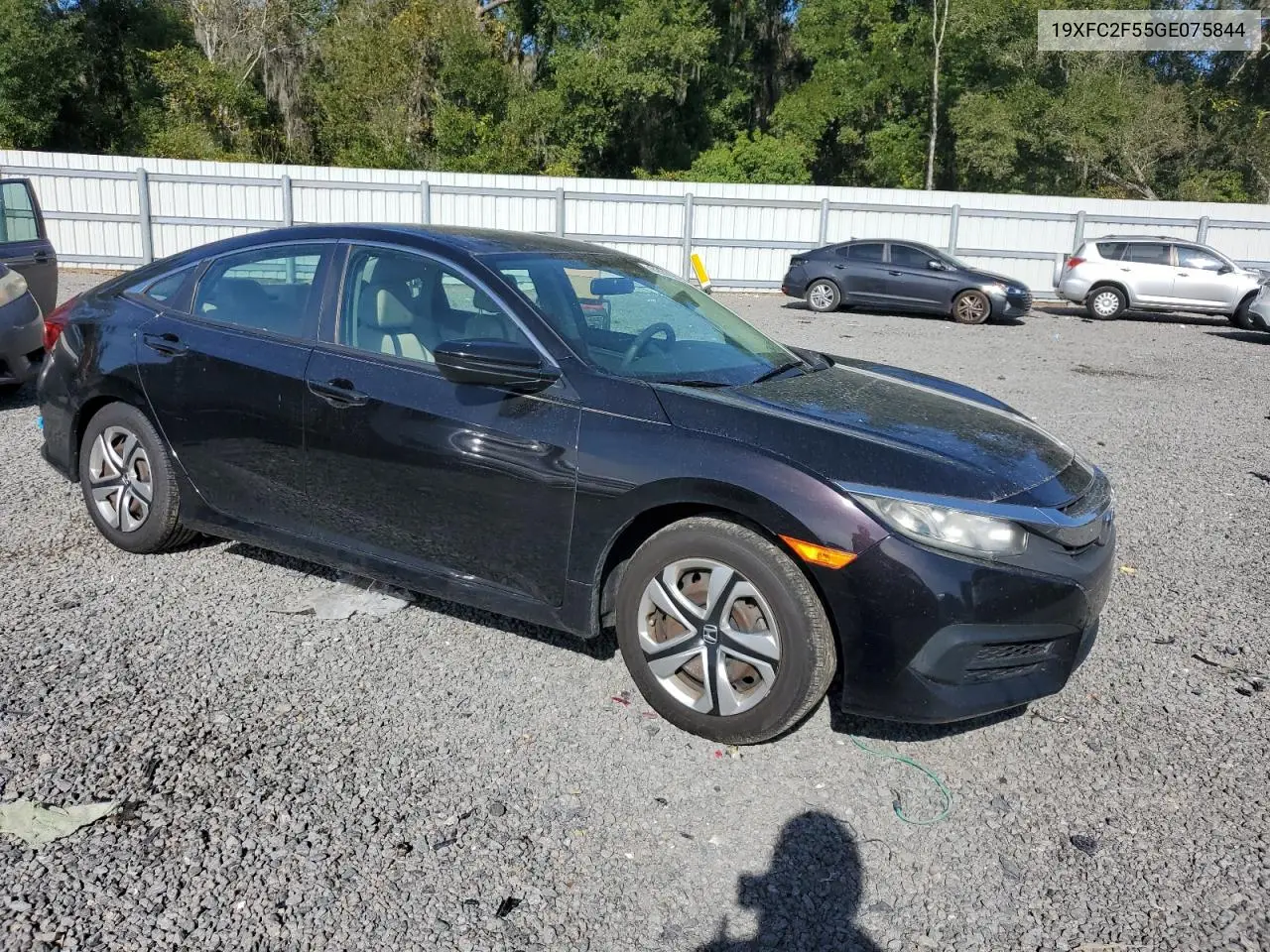 19XFC2F55GE075844 2016 Honda Civic Lx