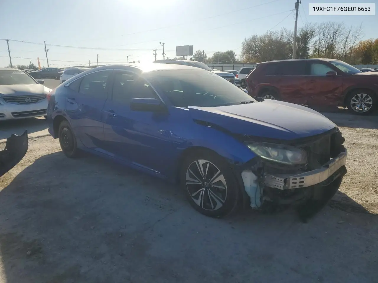 19XFC1F76GE016653 2016 Honda Civic Exl