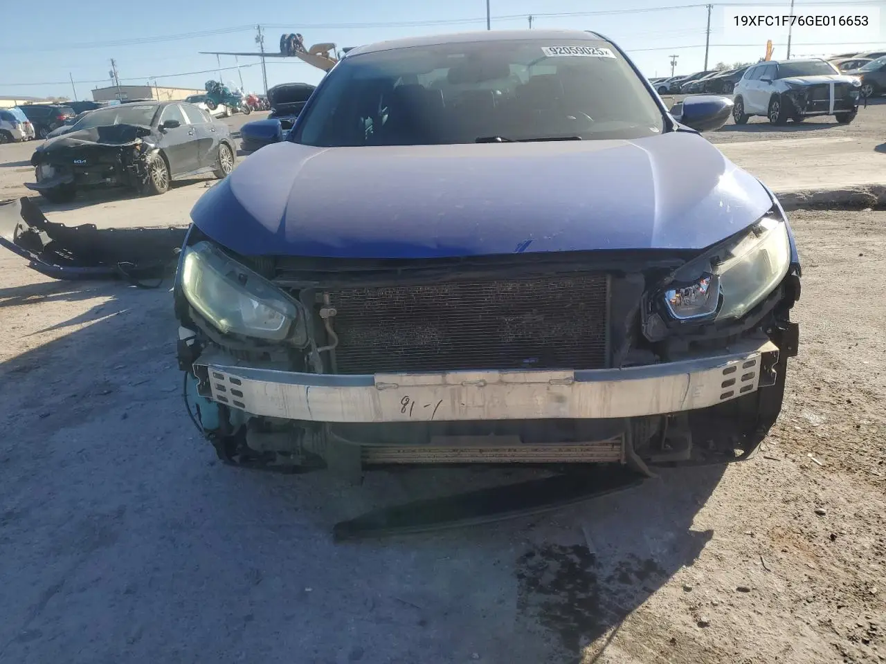 19XFC1F76GE016653 2016 Honda Civic Exl