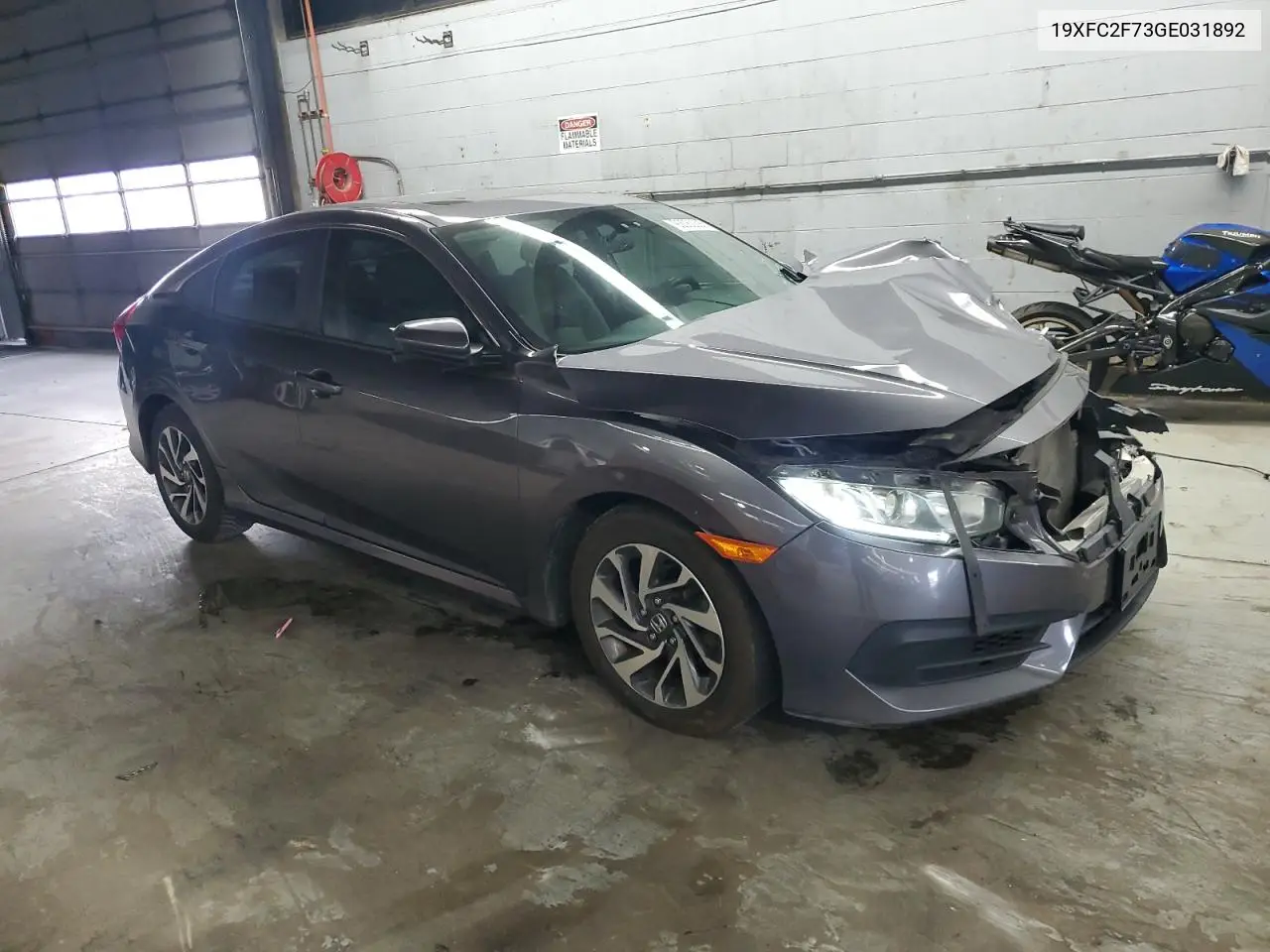 19XFC2F73GE031892 2016 Honda Civic Ex