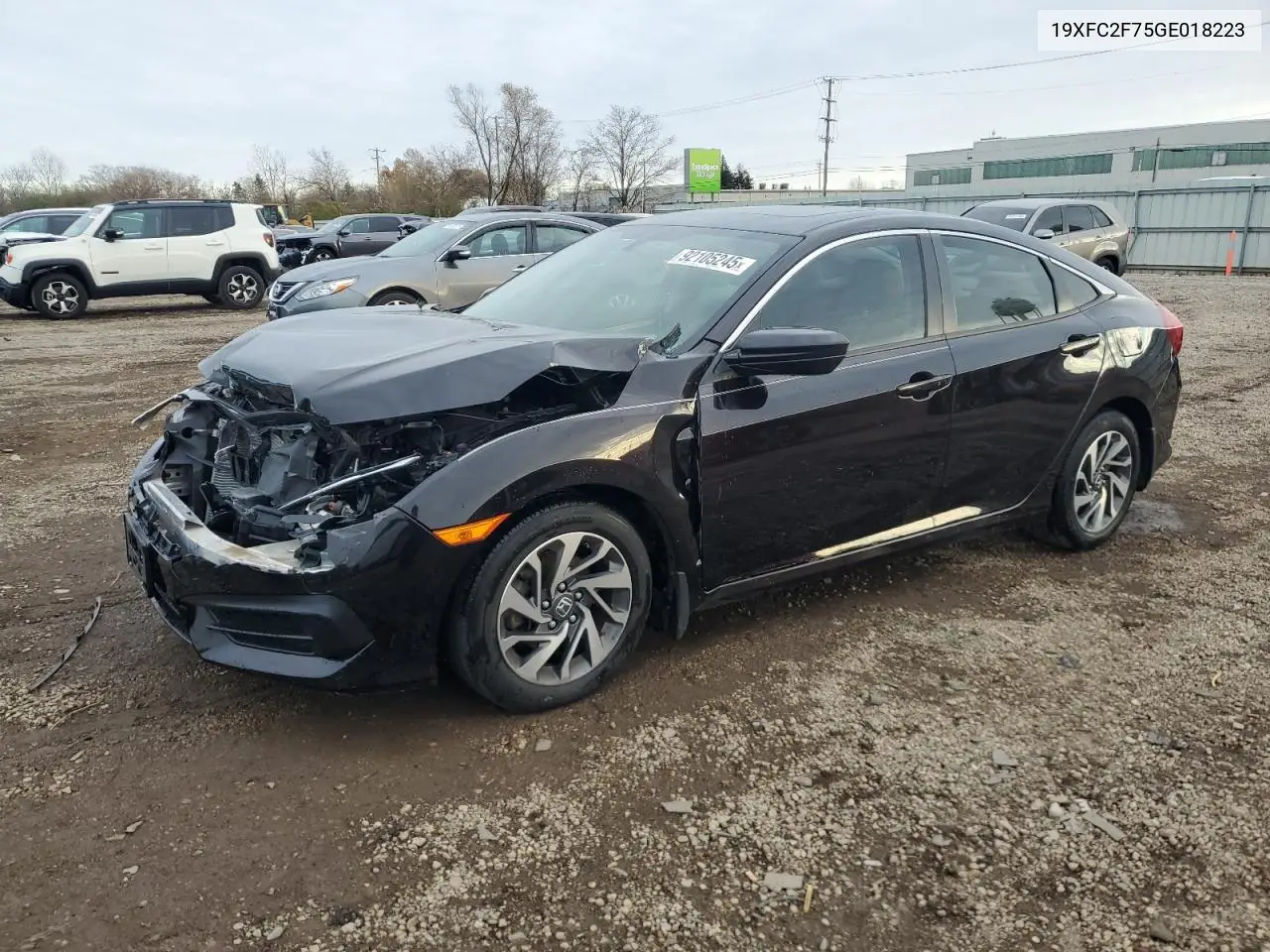 19XFC2F75GE018223 2016 Honda Civic Ex