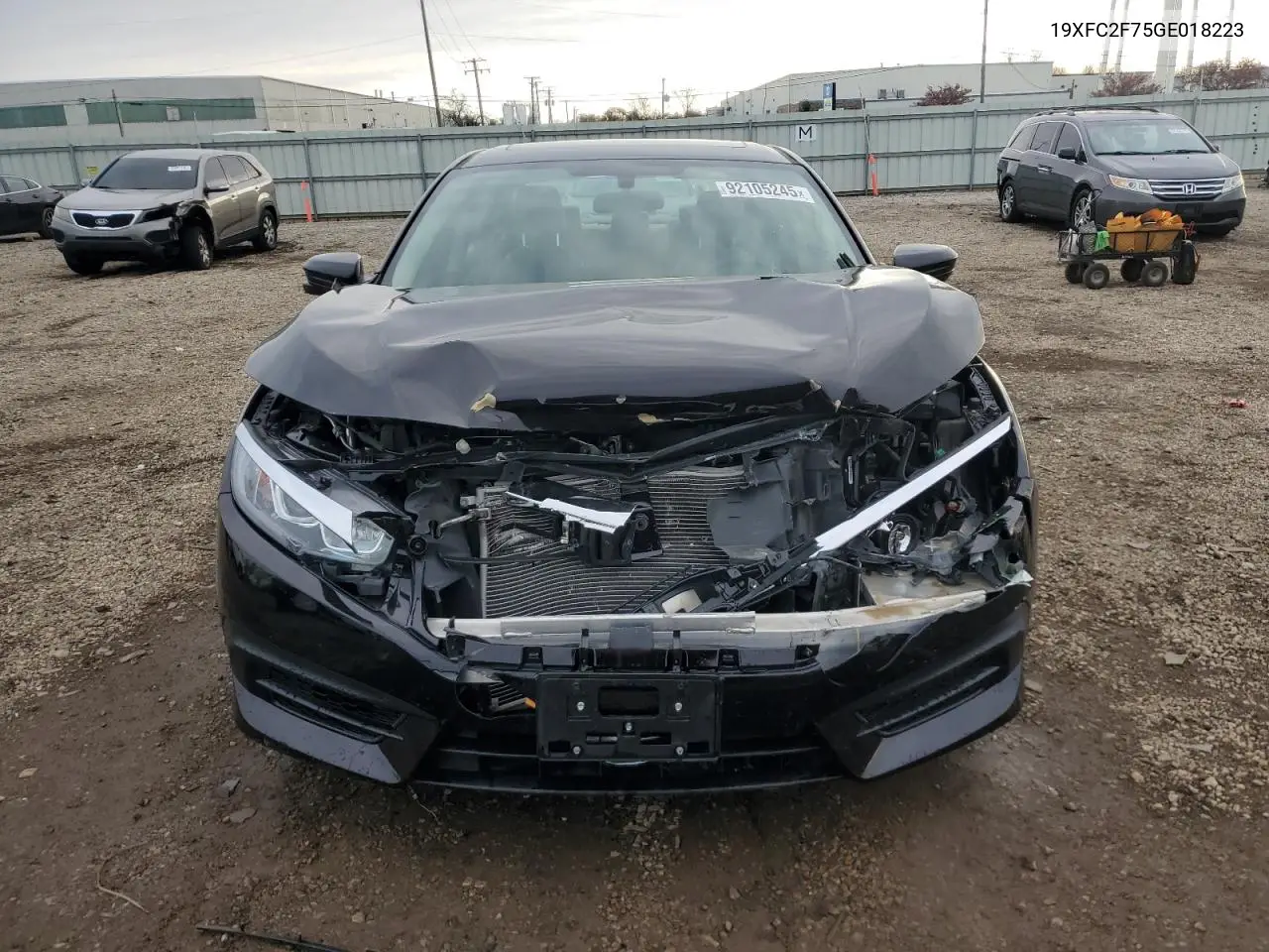 19XFC2F75GE018223 2016 Honda Civic Ex