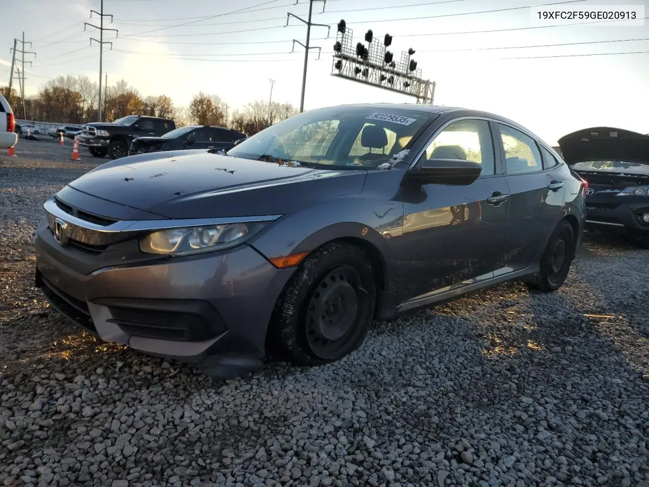19XFC2F59GE020913 2016 Honda Civic Lx