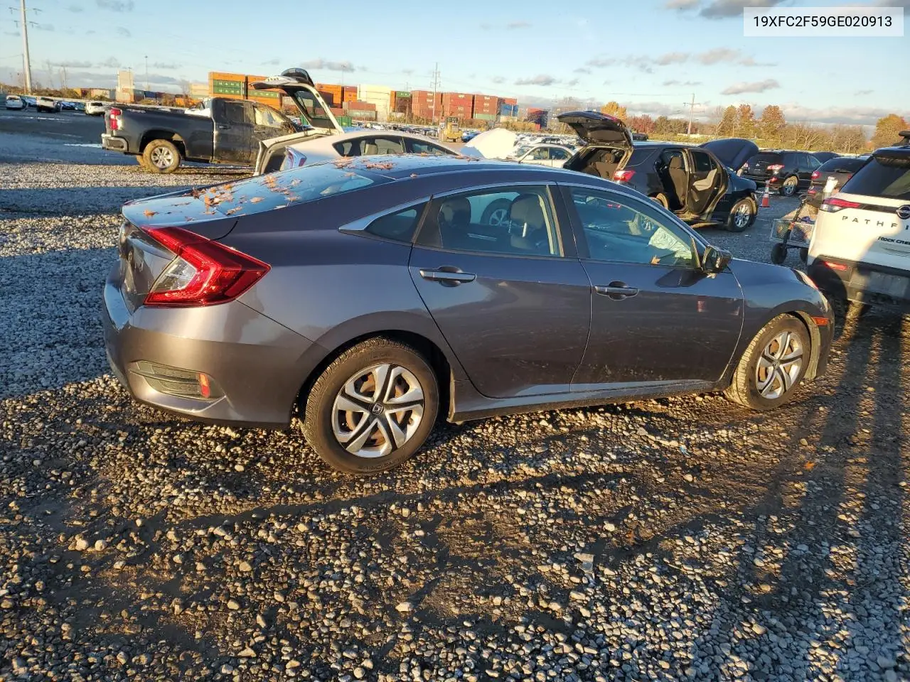 19XFC2F59GE020913 2016 Honda Civic Lx