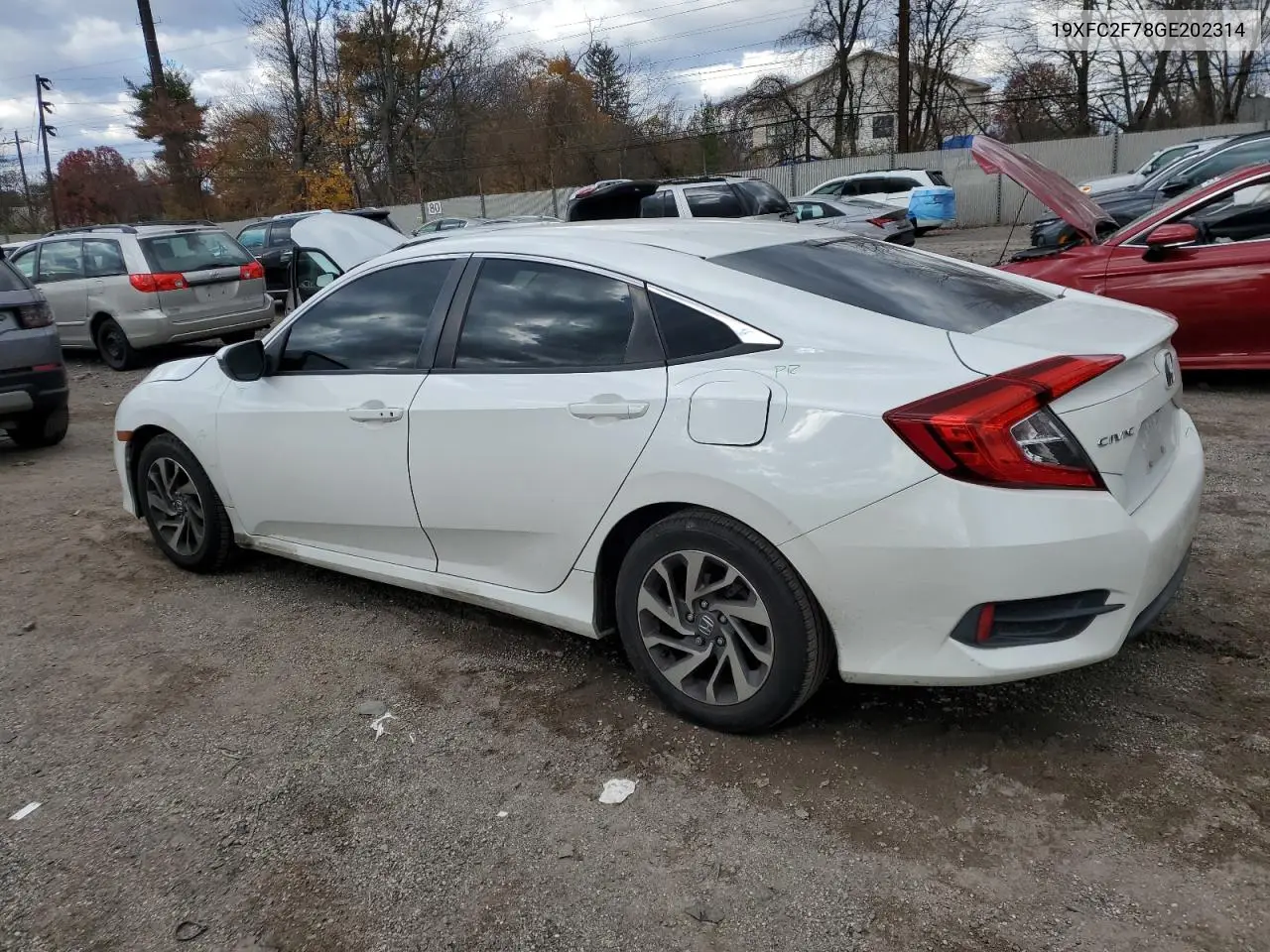 19XFC2F78GE202314 2016 Honda Civic Ex