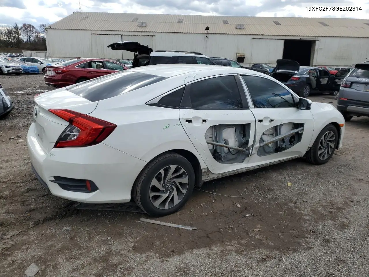 19XFC2F78GE202314 2016 Honda Civic Ex
