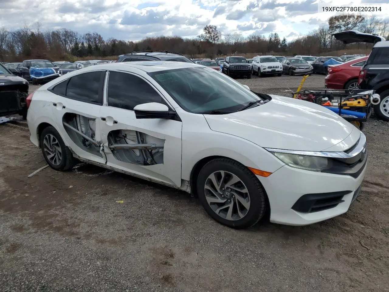 19XFC2F78GE202314 2016 Honda Civic Ex