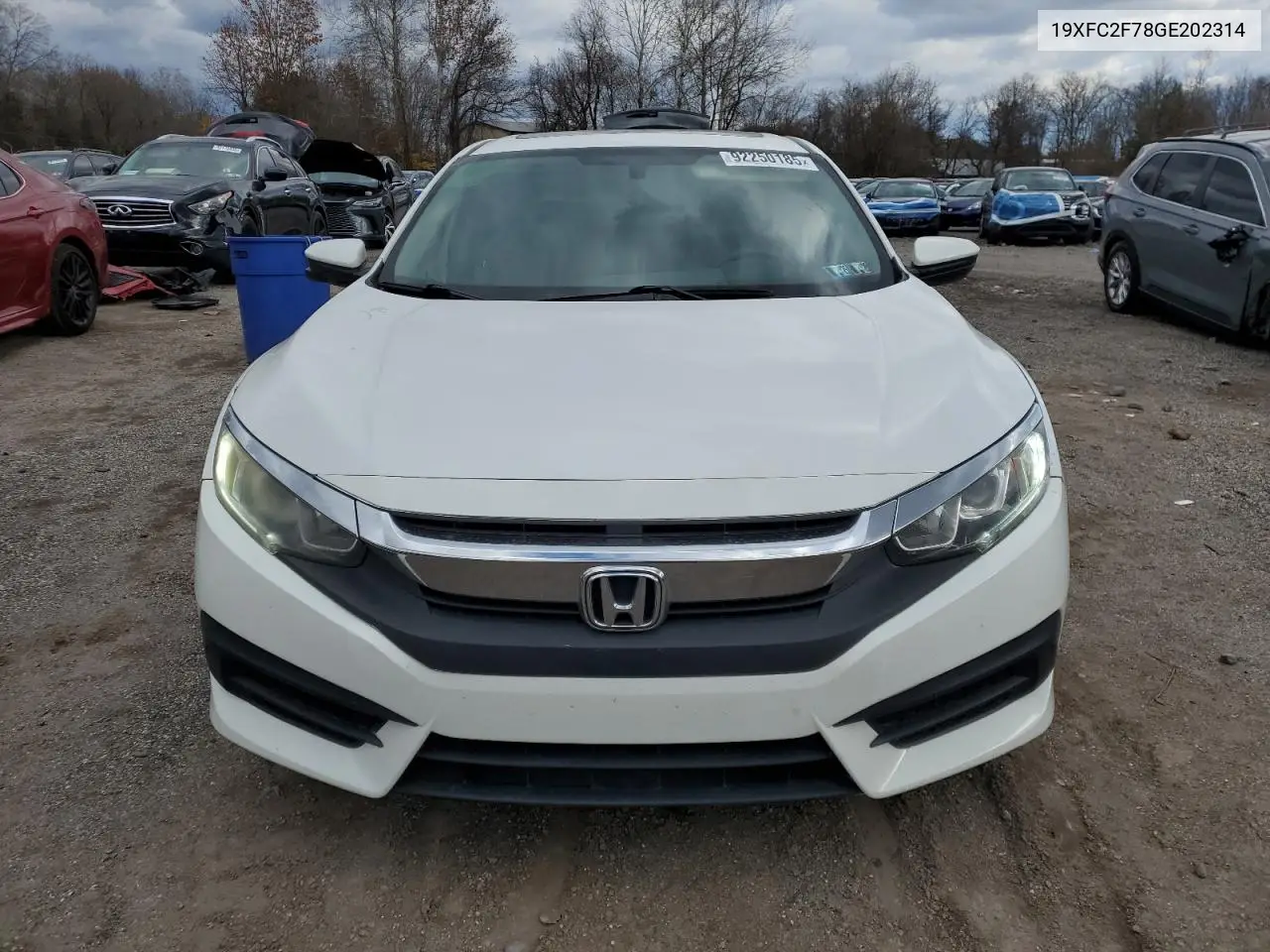 19XFC2F78GE202314 2016 Honda Civic Ex