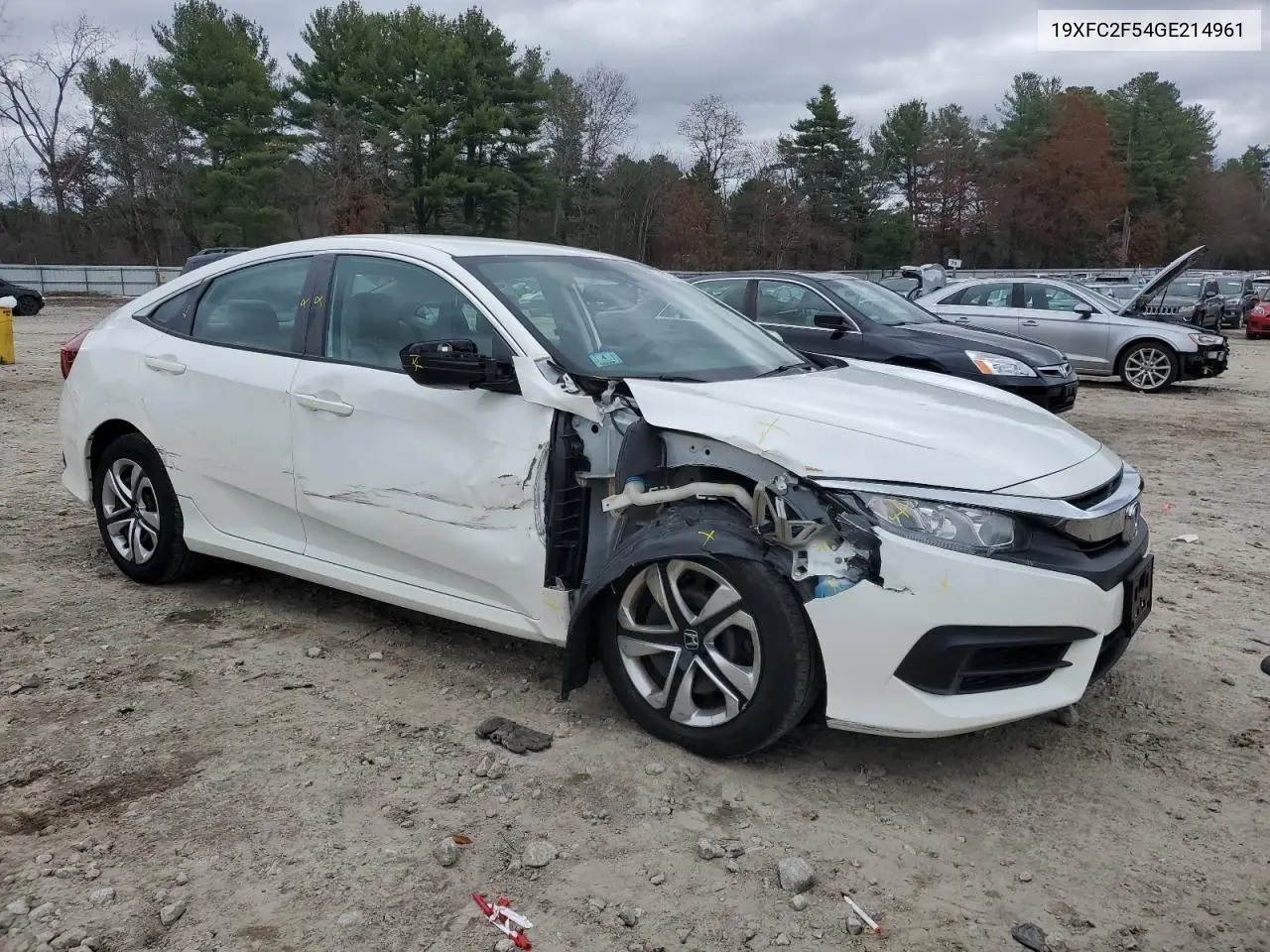 19XFC2F54GE214961 2016 Honda Civic Lx