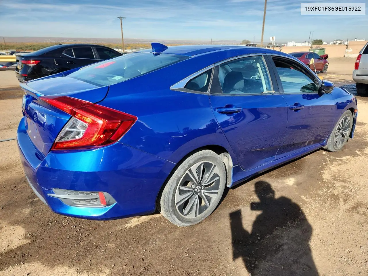 19XFC1F36GE015922 2016 Honda Civic Ex