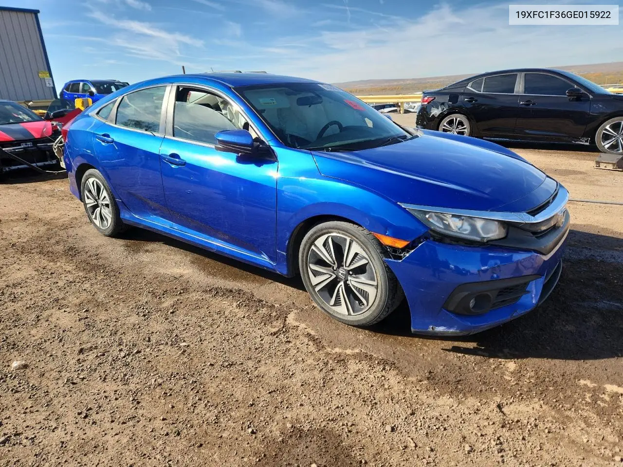 19XFC1F36GE015922 2016 Honda Civic Ex