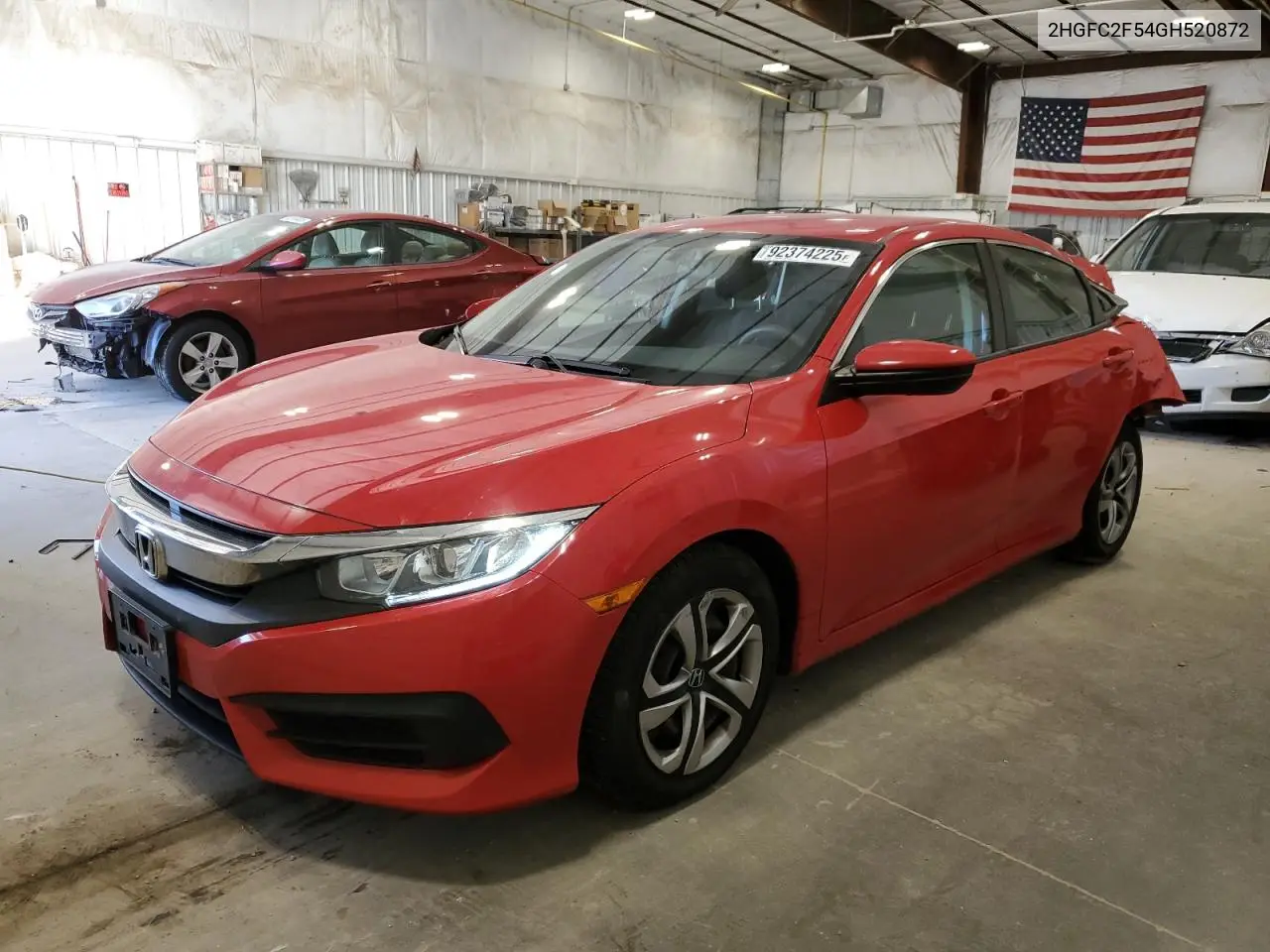 2HGFC2F54GH520872 2016 Honda Civic Lx