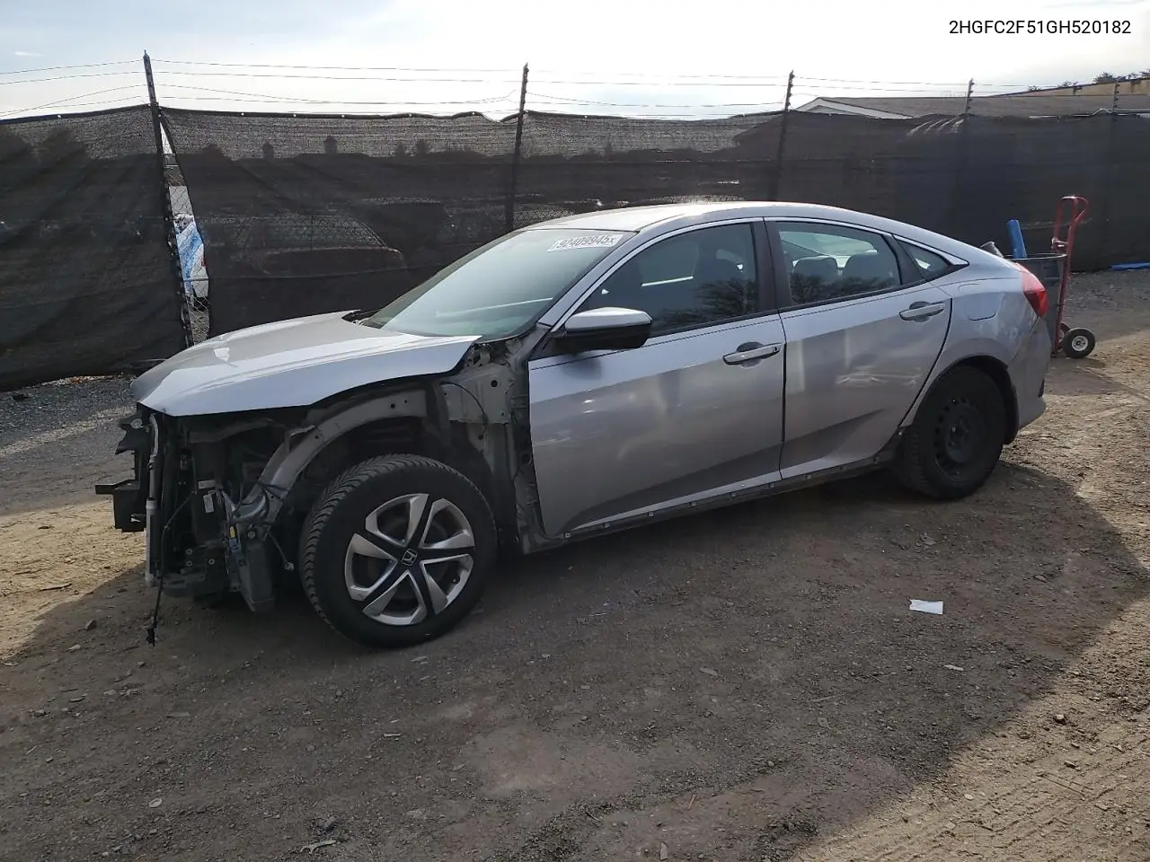 2HGFC2F51GH520182 2016 Honda Civic Lx