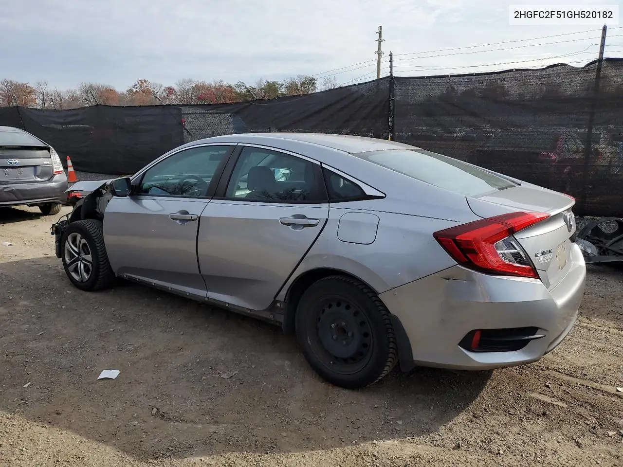 2HGFC2F51GH520182 2016 Honda Civic Lx