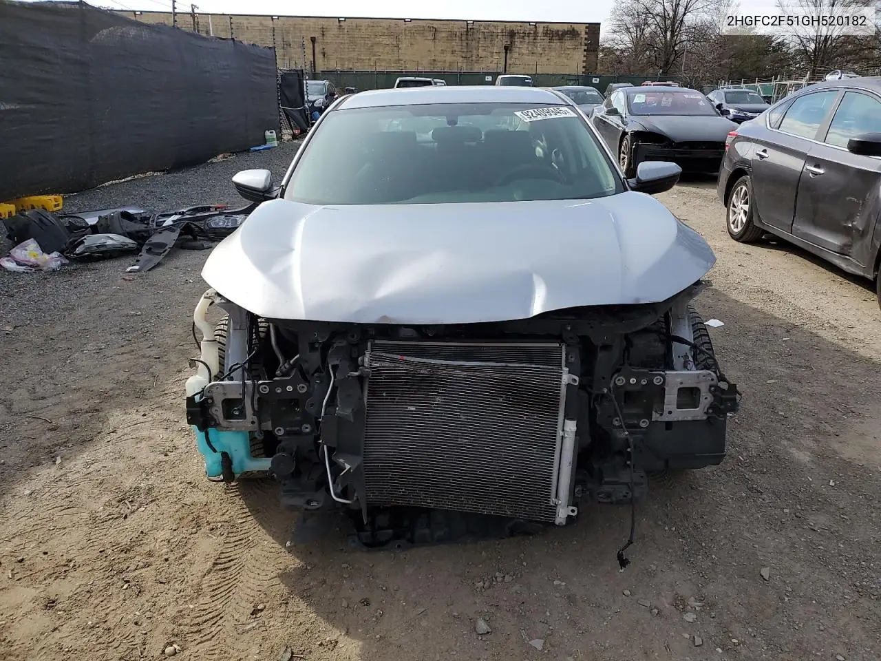 2HGFC2F51GH520182 2016 Honda Civic Lx
