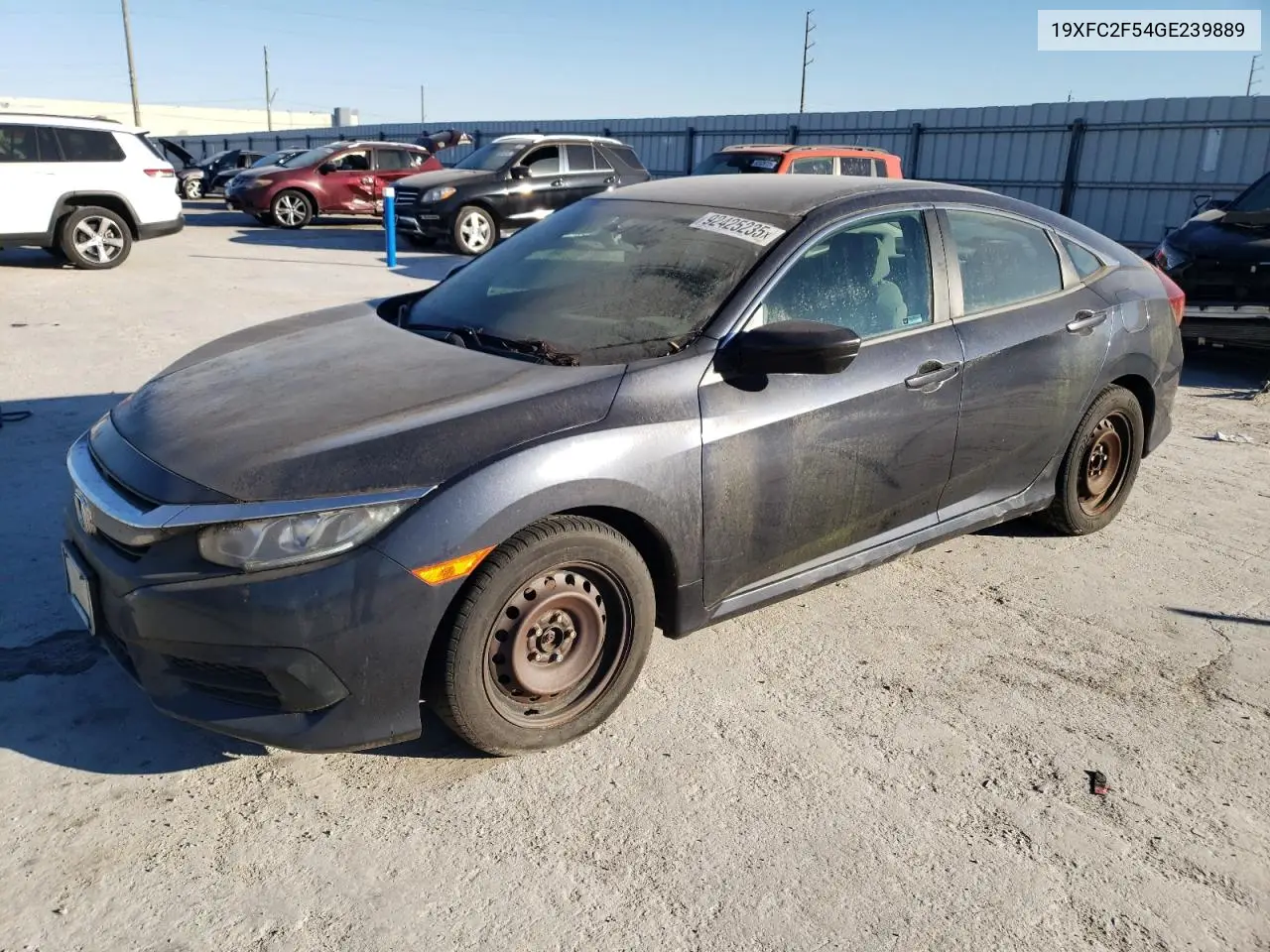 19XFC2F54GE239889 2016 Honda Civic Lx