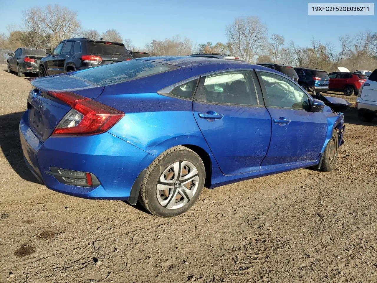 19XFC2F52GE036211 2016 Honda Civic Lx