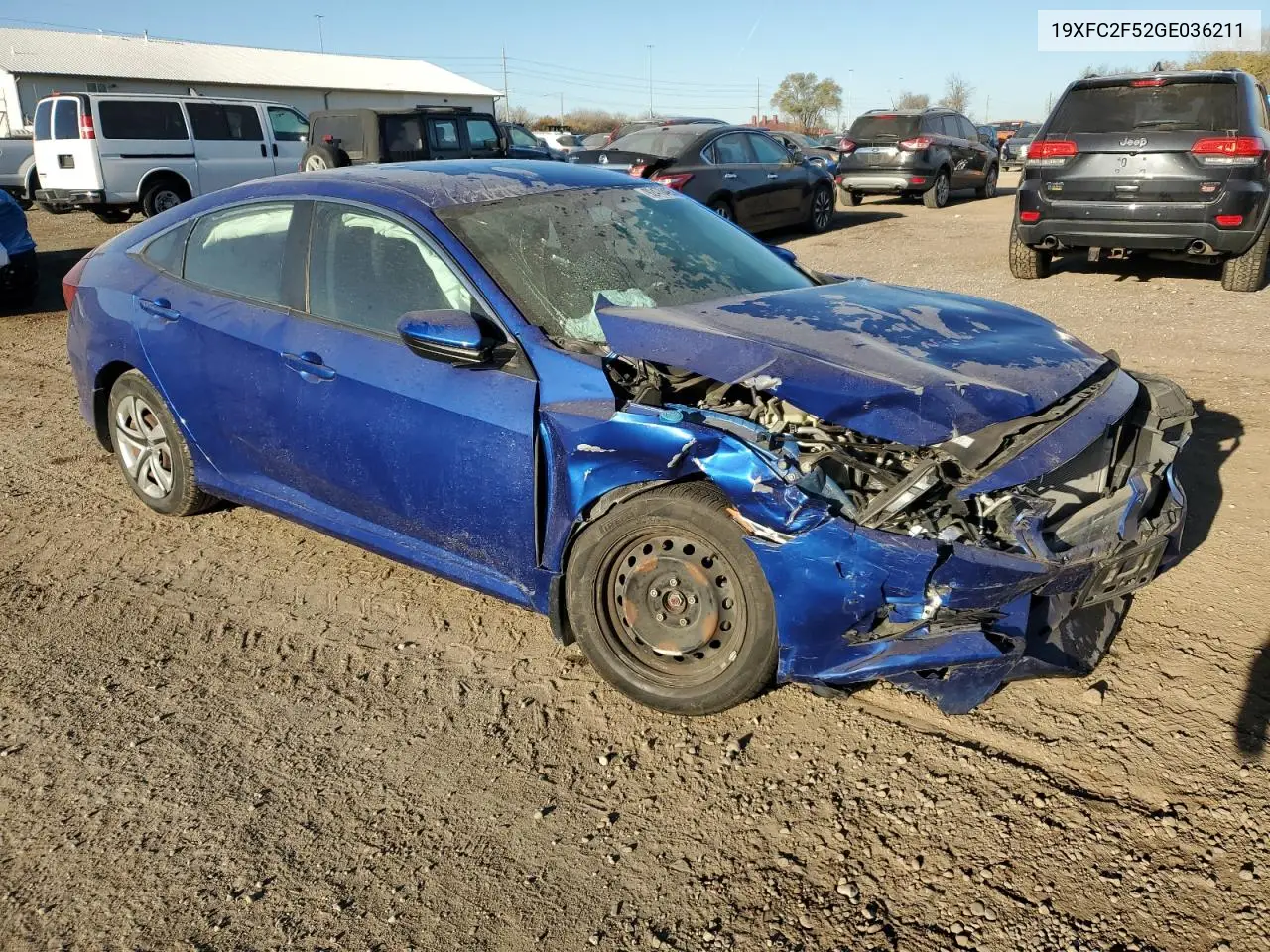 19XFC2F52GE036211 2016 Honda Civic Lx