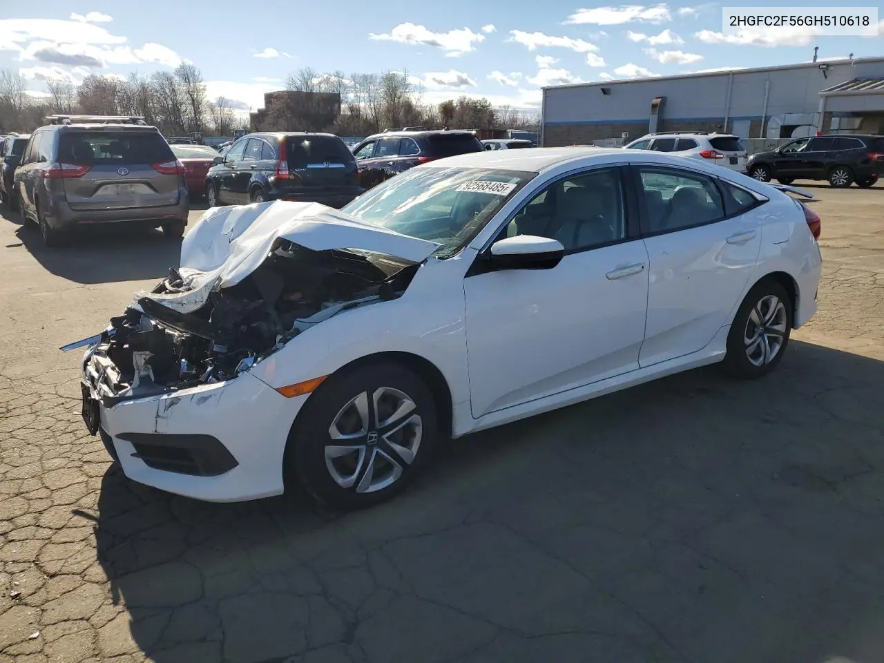 2HGFC2F56GH510618 2016 Honda Civic Lx
