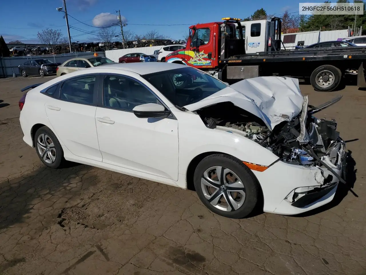 2HGFC2F56GH510618 2016 Honda Civic Lx