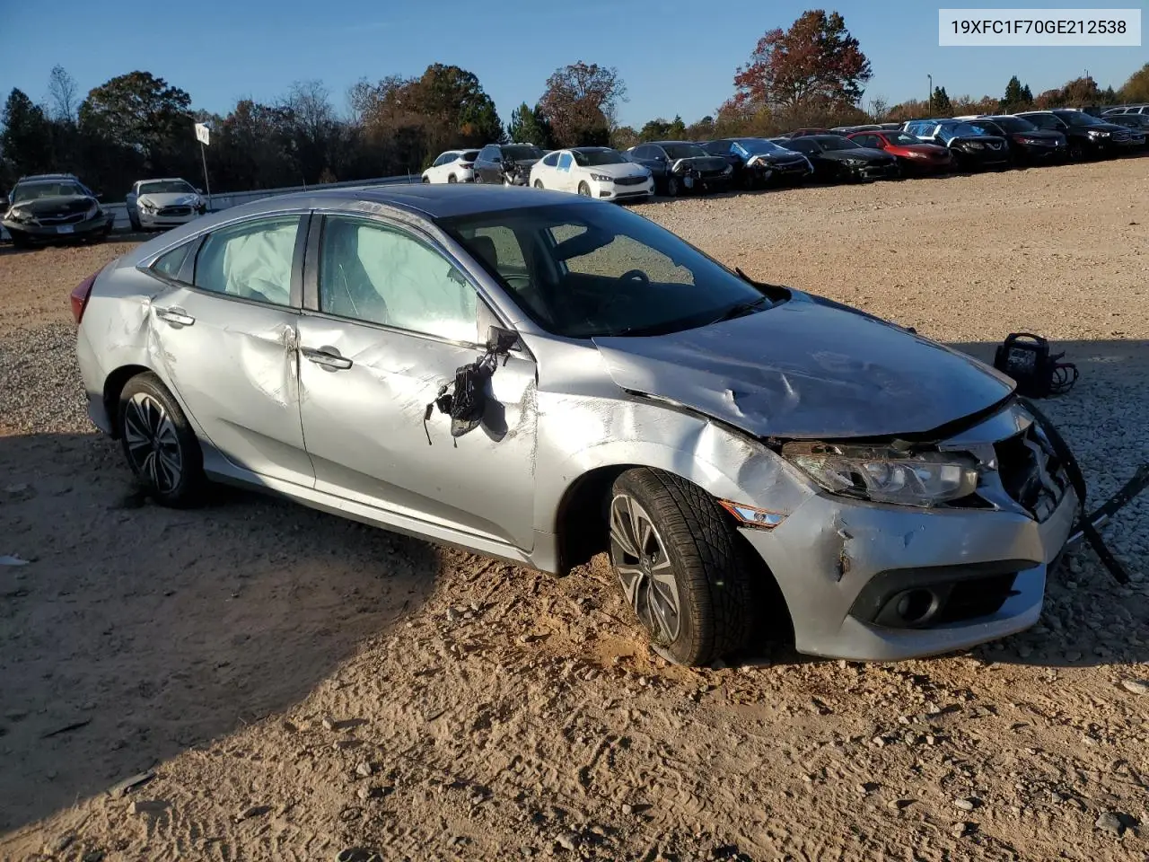 19XFC1F70GE212538 2016 Honda Civic Exl
