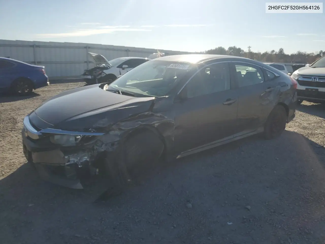 2HGFC2F52GH564126 2016 Honda Civic Lx