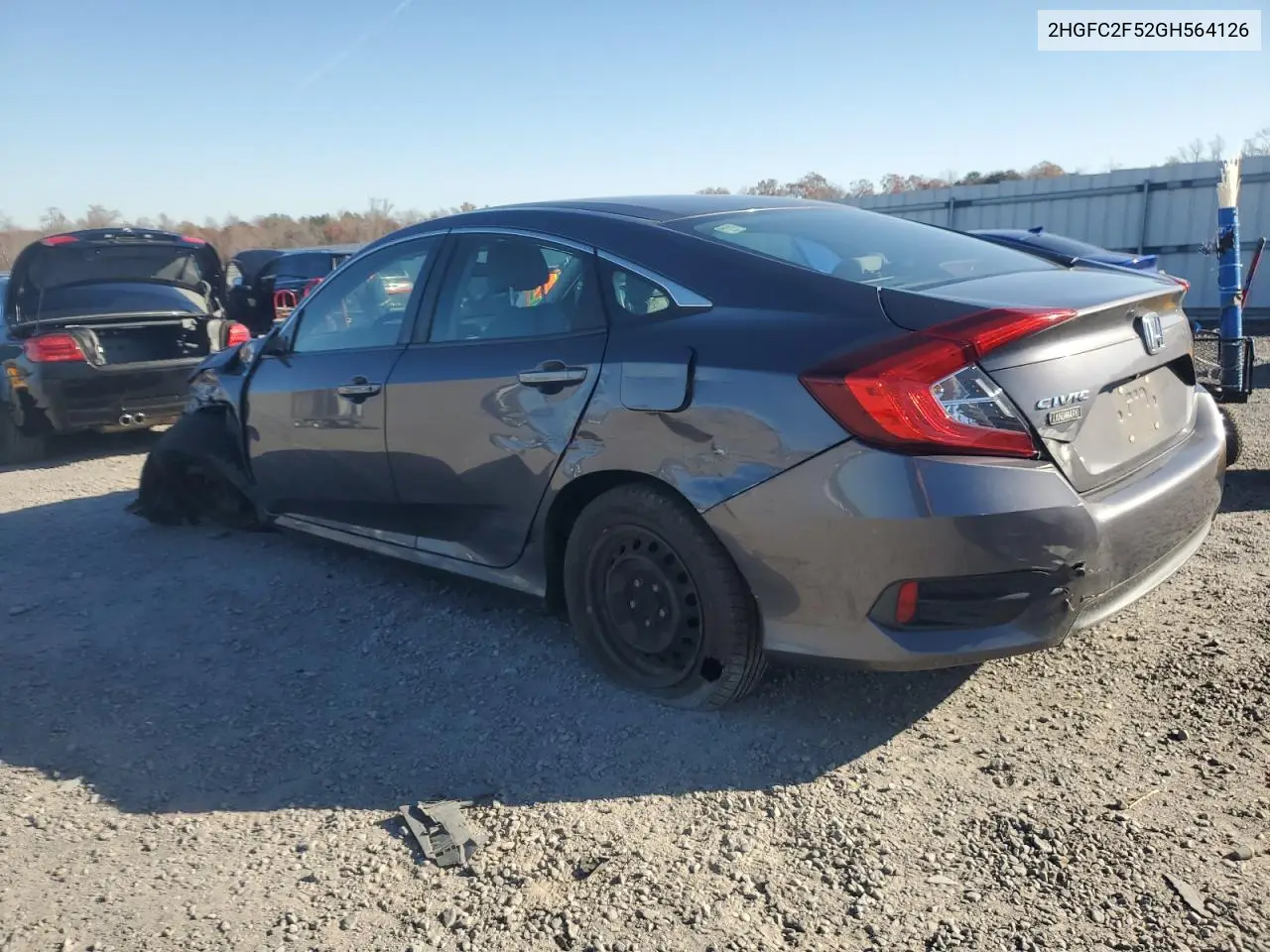 2HGFC2F52GH564126 2016 Honda Civic Lx