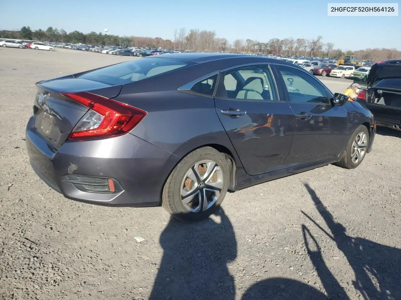 2HGFC2F52GH564126 2016 Honda Civic Lx