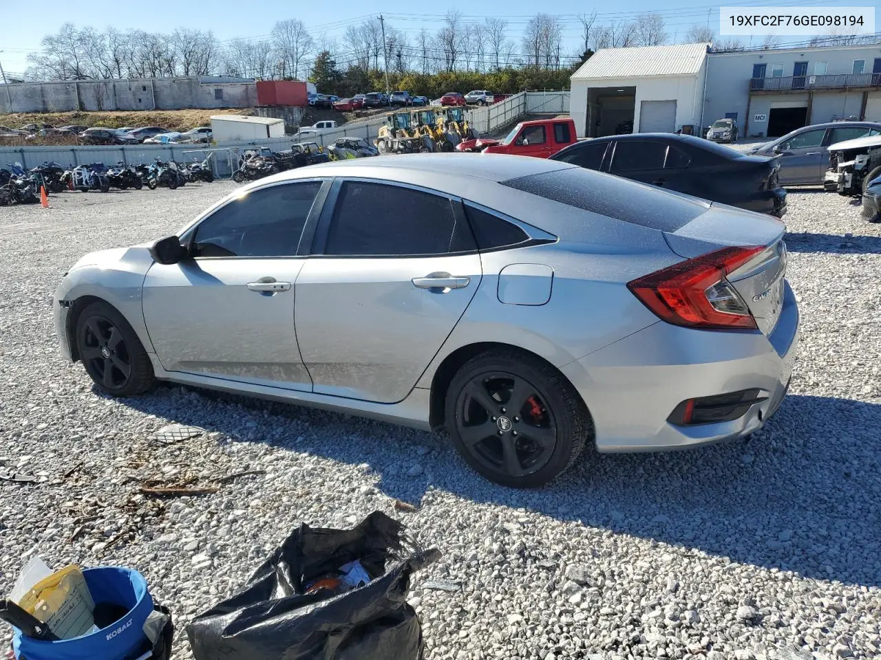 19XFC2F76GE098194 2016 Honda Civic Ex