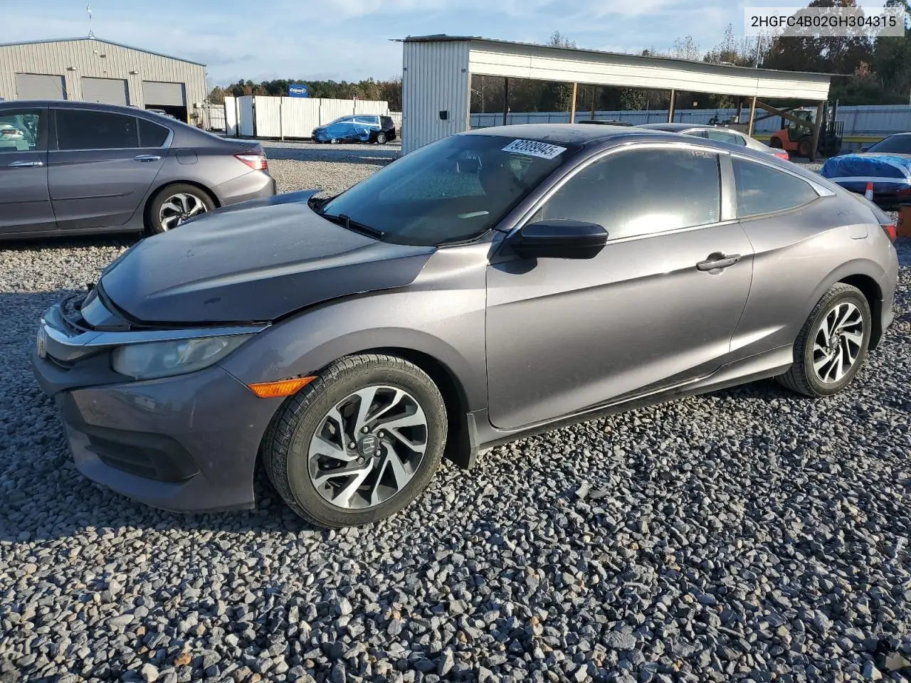 2HGFC4B02GH304315 2016 Honda Civic Lx