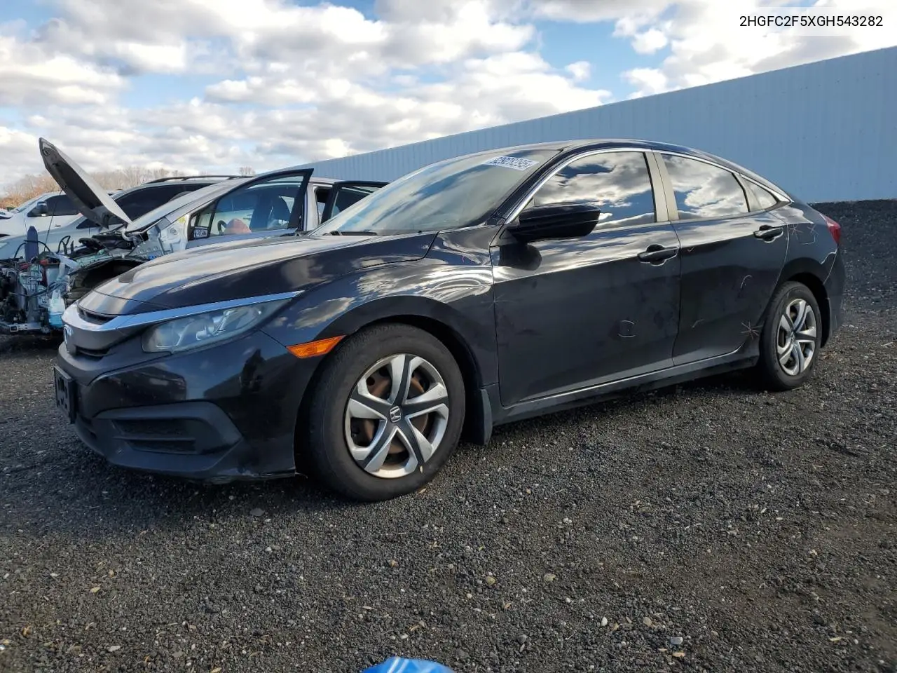 2HGFC2F5XGH543282 2016 Honda Civic Lx