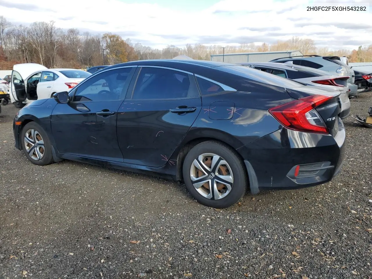 2HGFC2F5XGH543282 2016 Honda Civic Lx