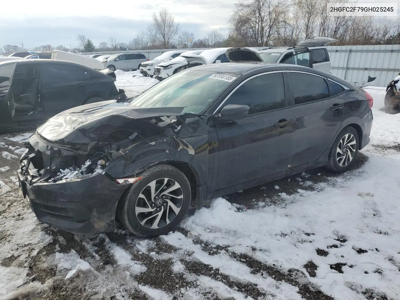 2HGFC2F79GH025245 2016 Honda Civic Ex