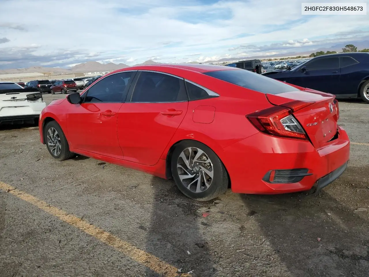 2HGFC2F83GH548673 2016 Honda Civic Ex
