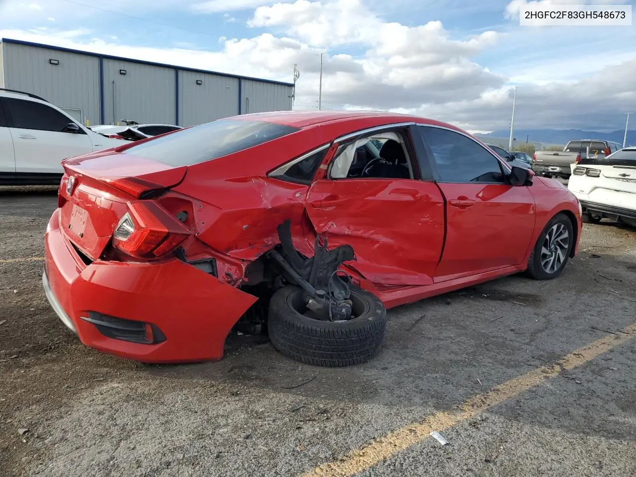 2HGFC2F83GH548673 2016 Honda Civic Ex