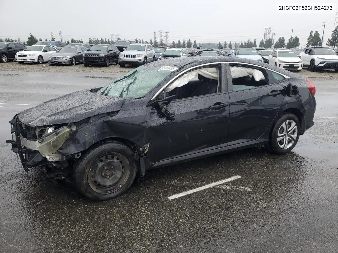 2HGFC2F52GH524273 2016 Honda Civic Lx