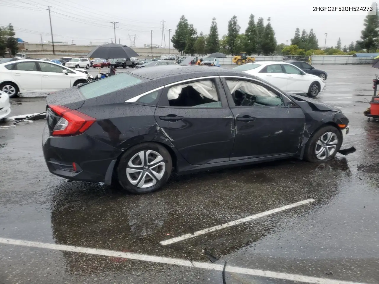 2HGFC2F52GH524273 2016 Honda Civic Lx