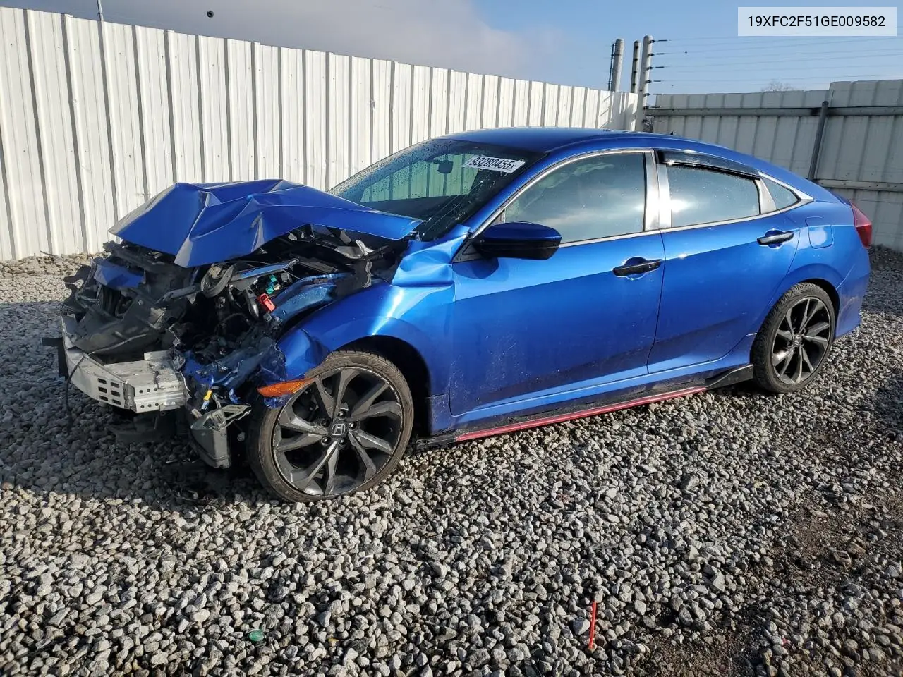 19XFC2F51GE009582 2016 Honda Civic Lx