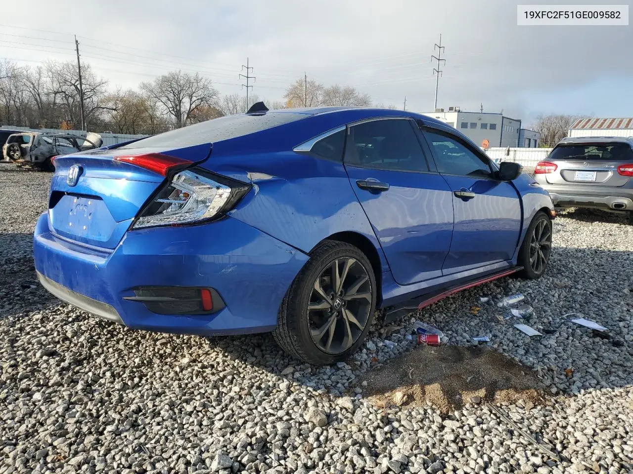 19XFC2F51GE009582 2016 Honda Civic Lx