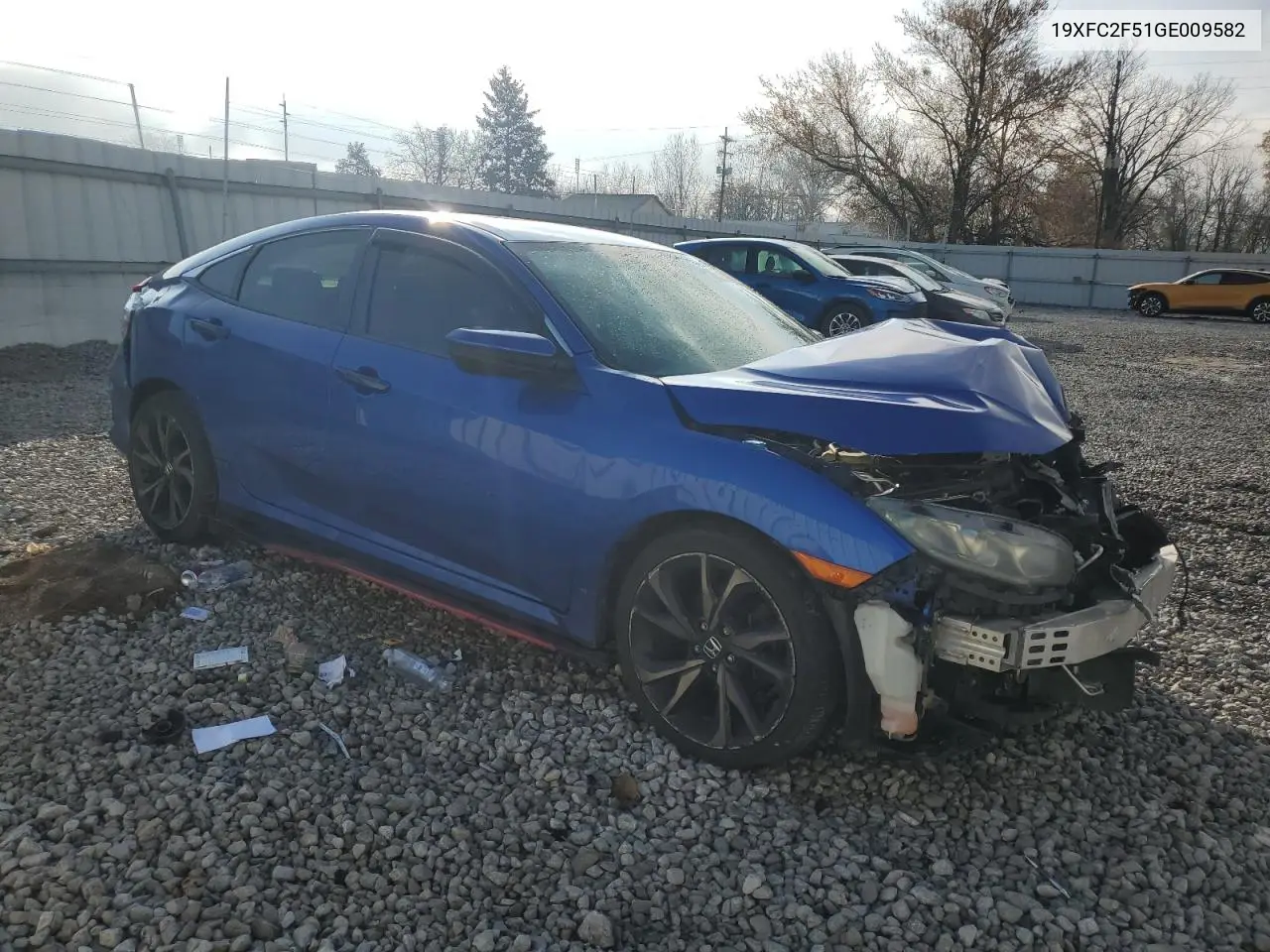 19XFC2F51GE009582 2016 Honda Civic Lx