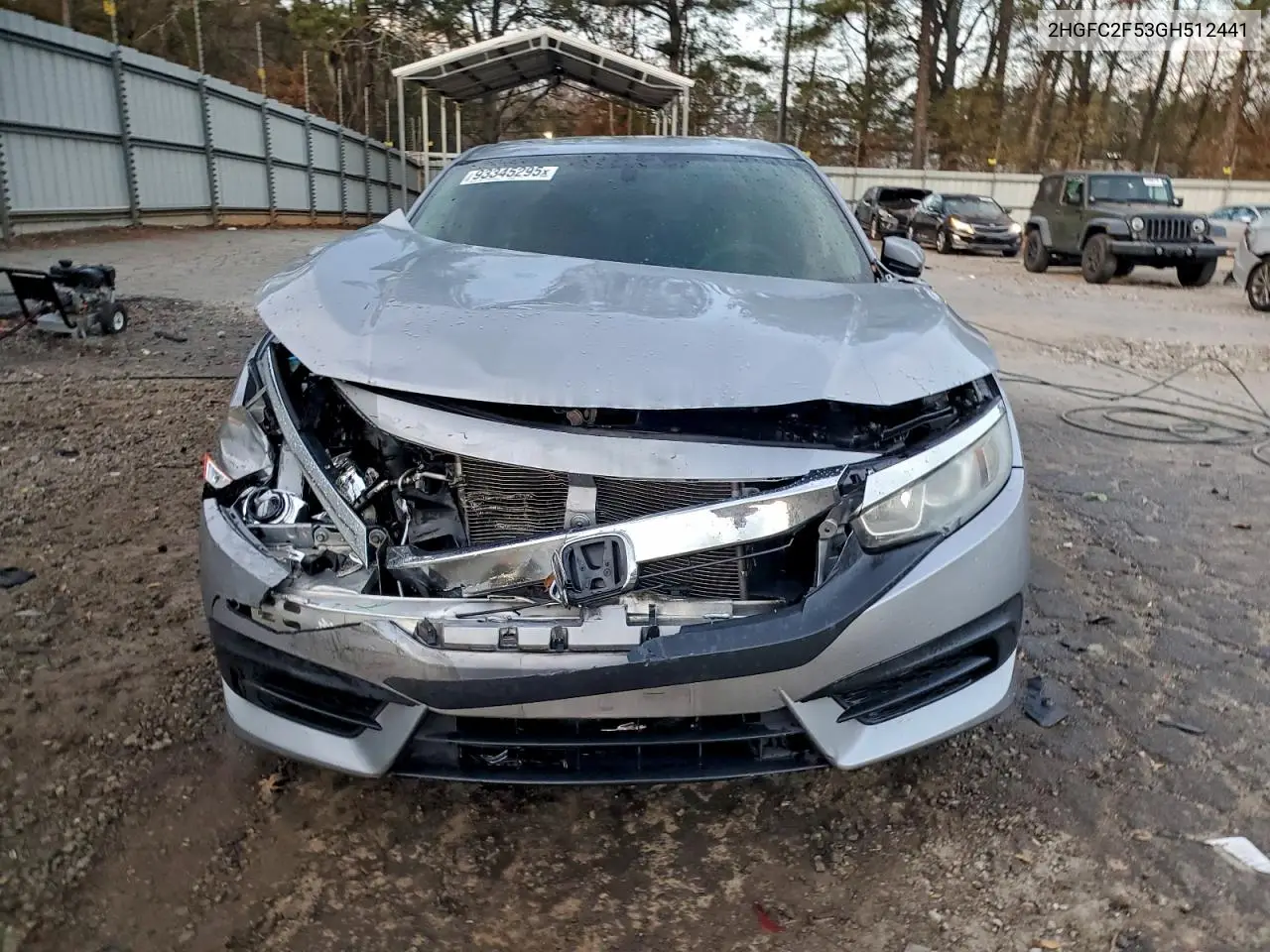 2HGFC2F53GH512441 2016 Honda Civic Lx