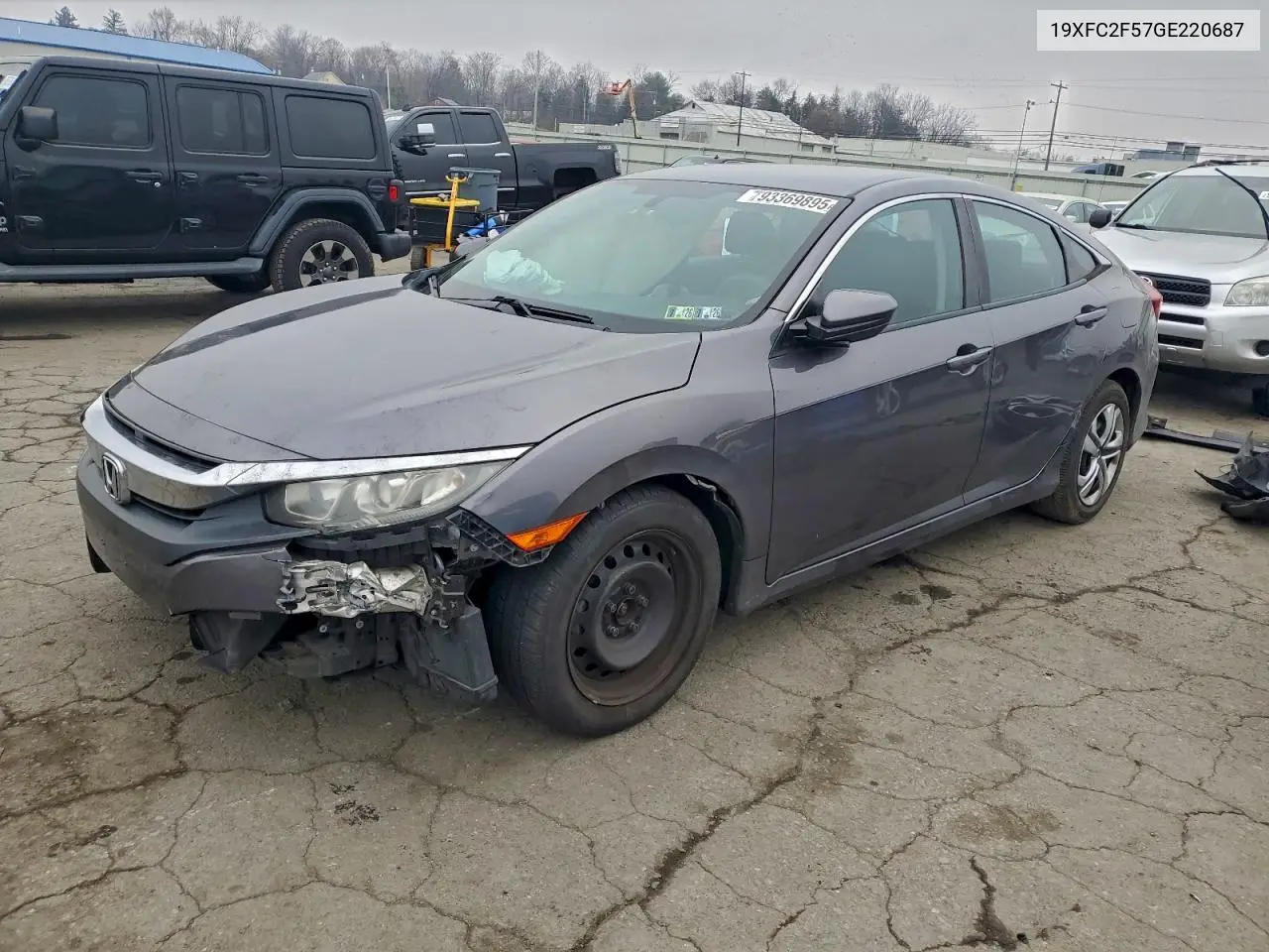 19XFC2F57GE220687 2016 Honda Civic Lx