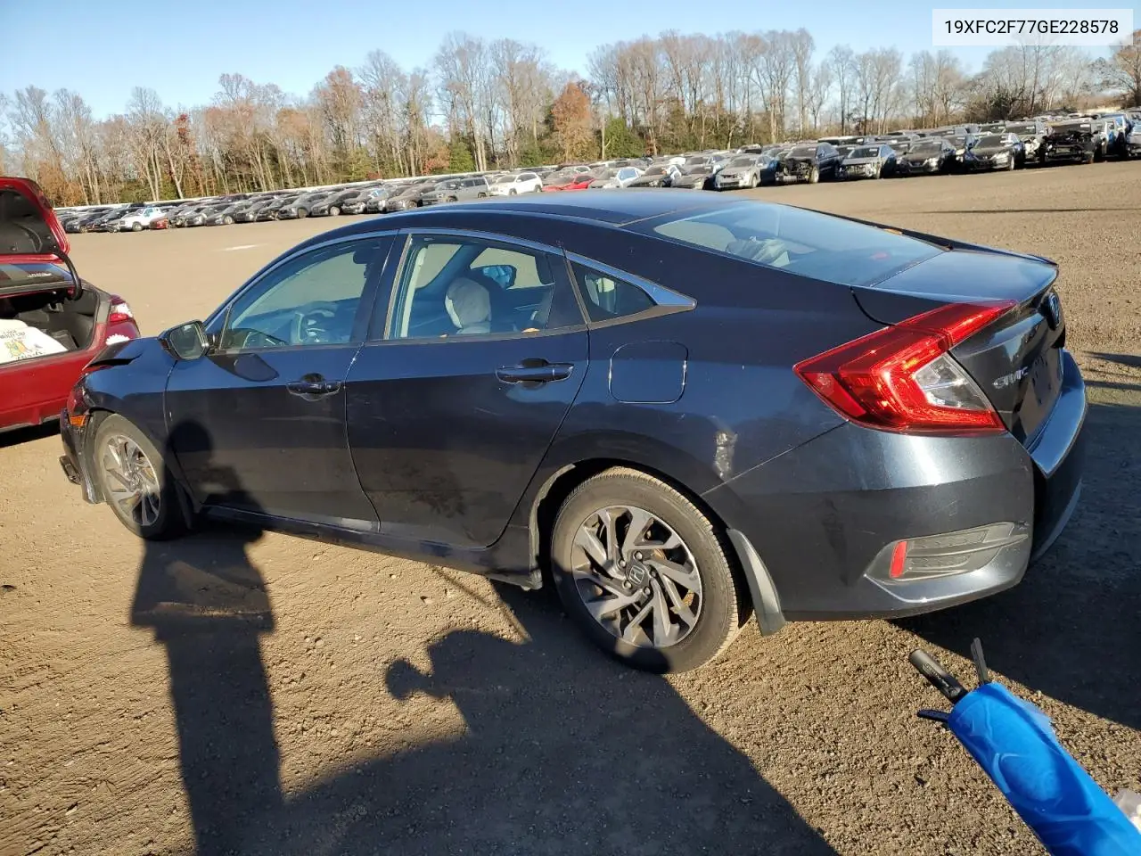 19XFC2F77GE228578 2016 Honda Civic Ex