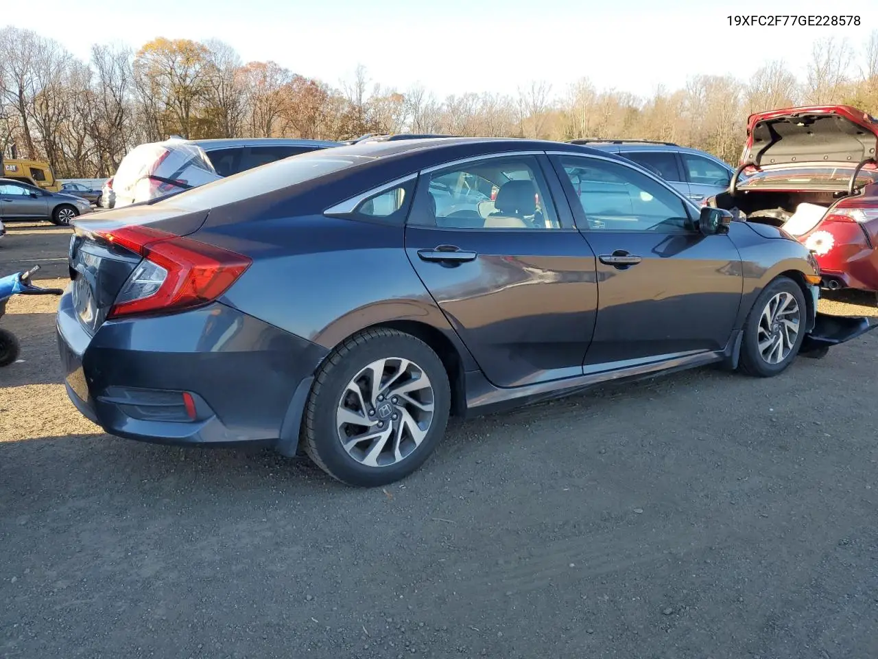 19XFC2F77GE228578 2016 Honda Civic Ex
