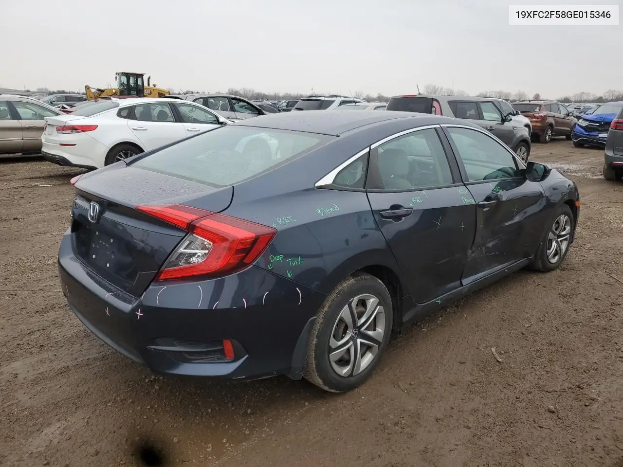 19XFC2F58GE015346 2016 Honda Civic Lx