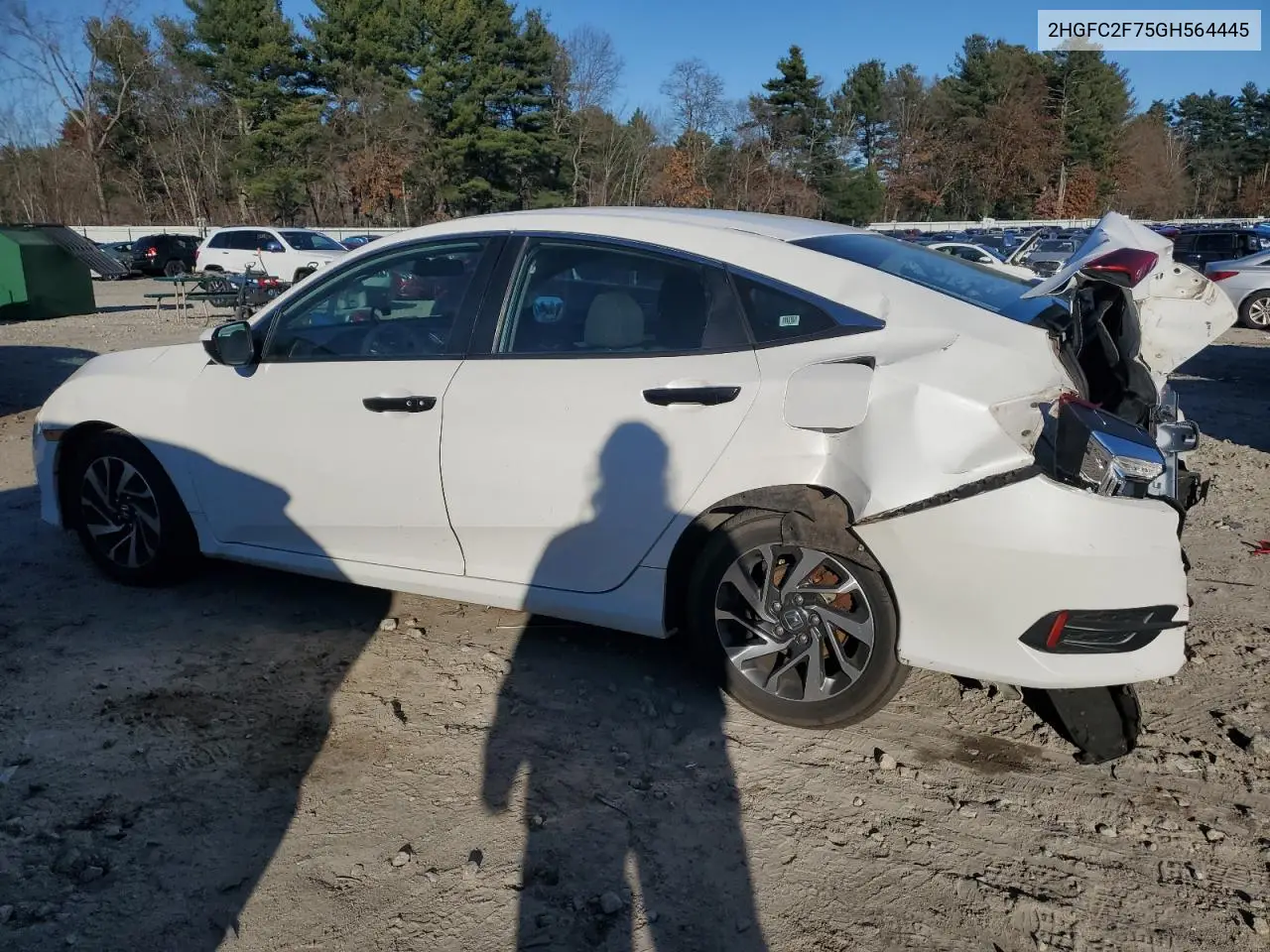 2HGFC2F75GH564445 2016 Honda Civic Ex