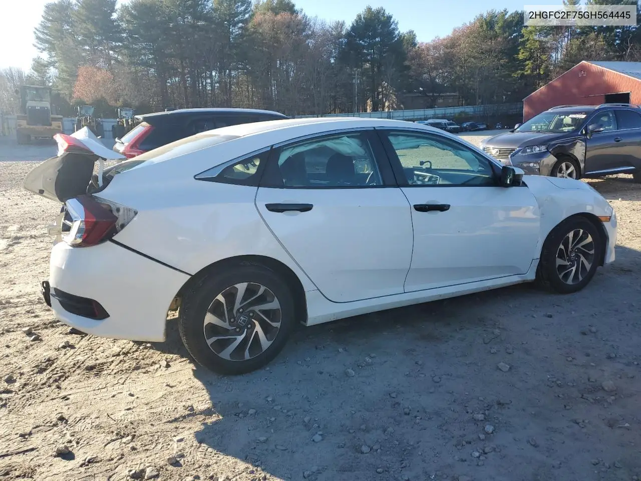 2HGFC2F75GH564445 2016 Honda Civic Ex