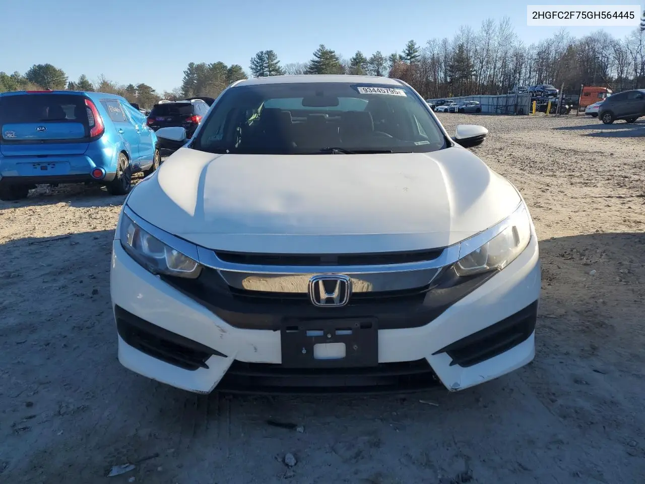 2HGFC2F75GH564445 2016 Honda Civic Ex